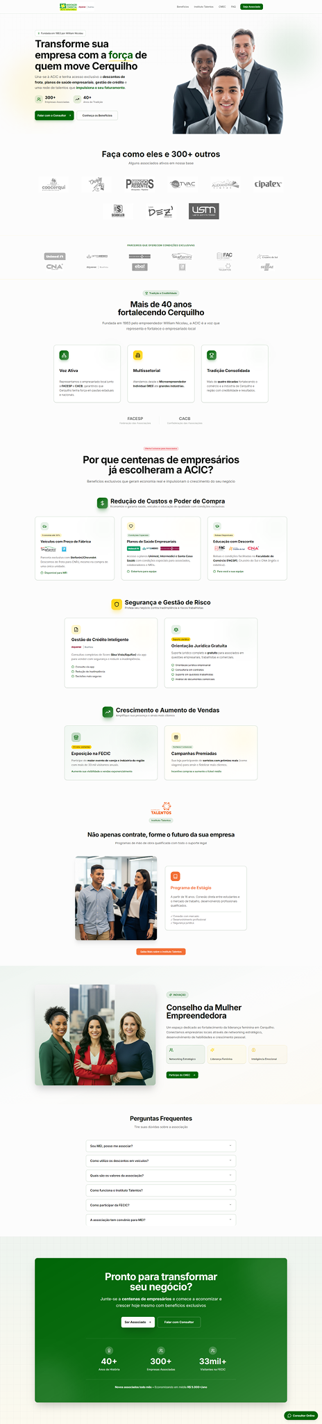 Print do site ACIC Cerquilho
